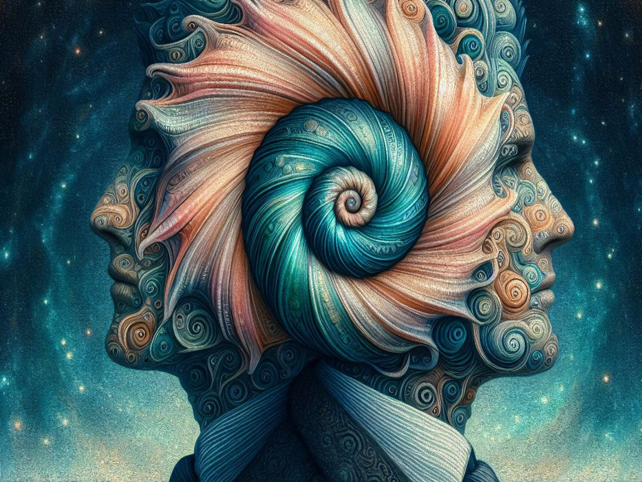 Sternzeichen Zwillinge im Muschelgeist - CALVENDO Foto-Puzzle'