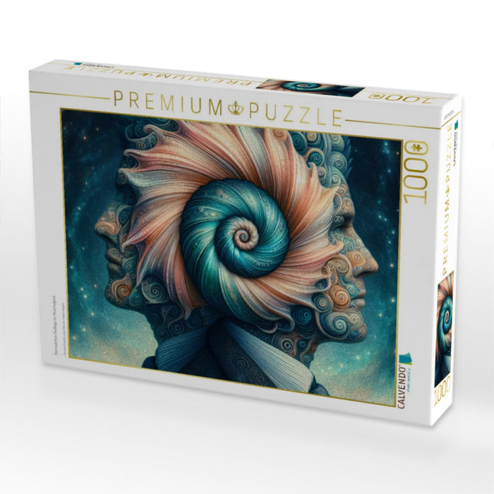 Sternzeichen Zwillinge im Muschelgeist - CALVENDO Foto-Puzzle'