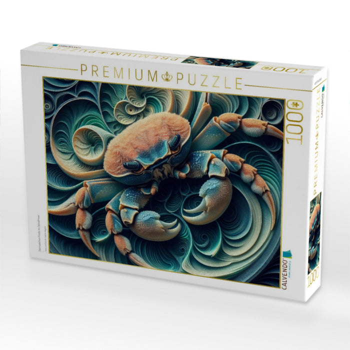 Sternzeichen Krebs im Spiralmeer - CALVENDO Foto-Puzzle'
