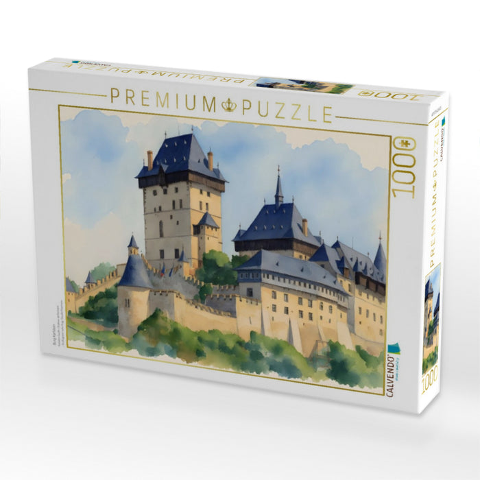 Burg Karlstein - CALVENDO Foto-Puzzle'