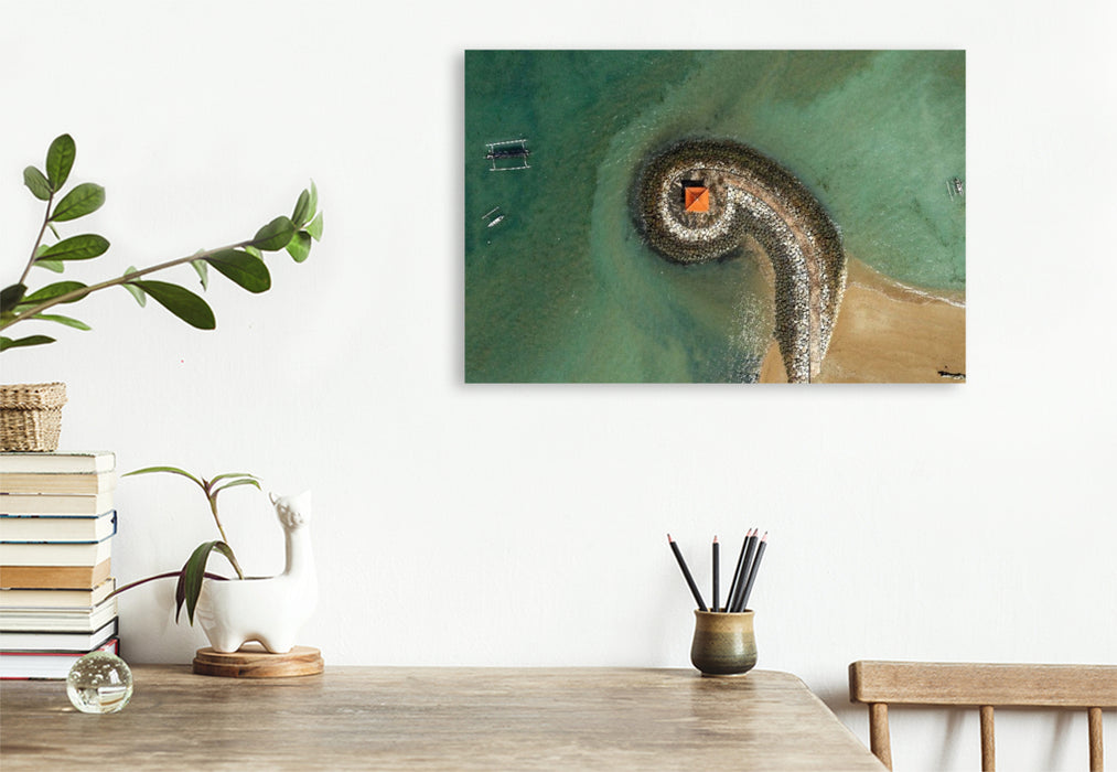 Premium Textil-Leinwand neunziggrad I photoart: indonesien