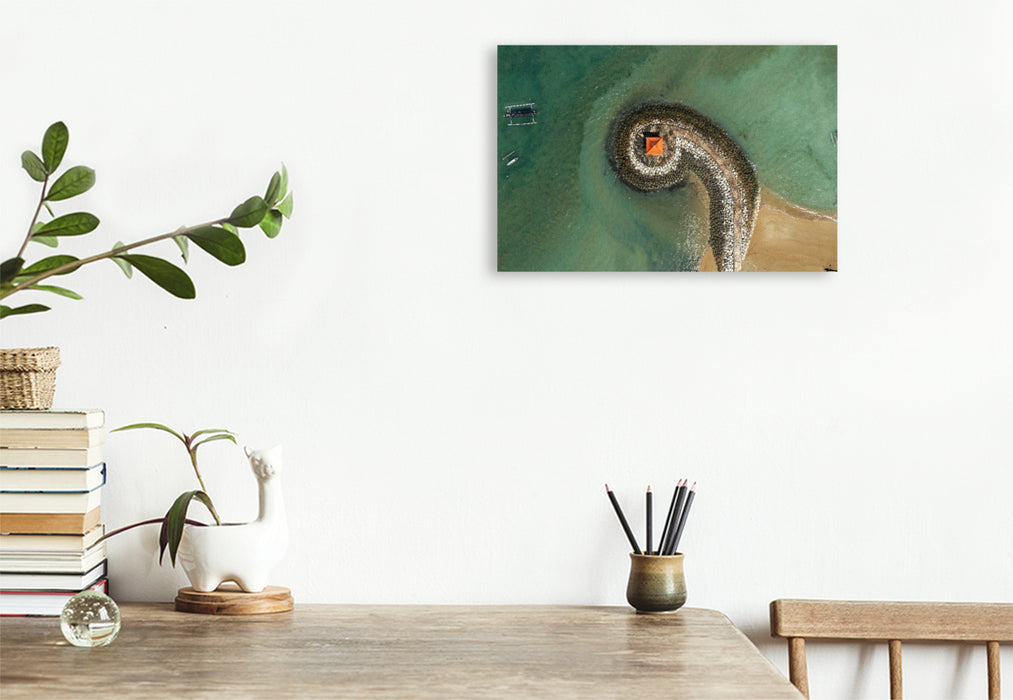 Premium Textil-Leinwand neunziggrad I photoart: indonesien