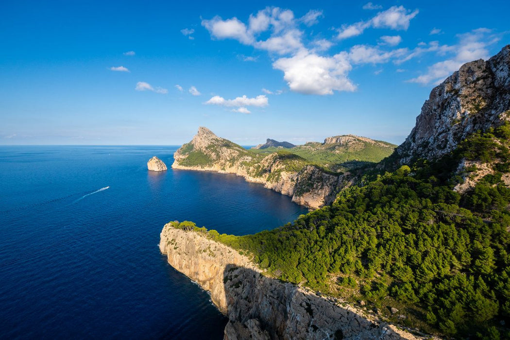 Premium Textil-Leinwand Felseninsel Es Colomer