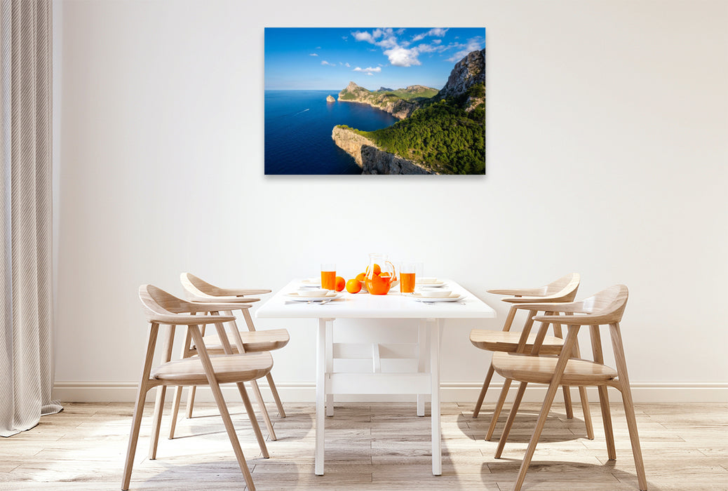 Premium Textil-Leinwand Felseninsel Es Colomer