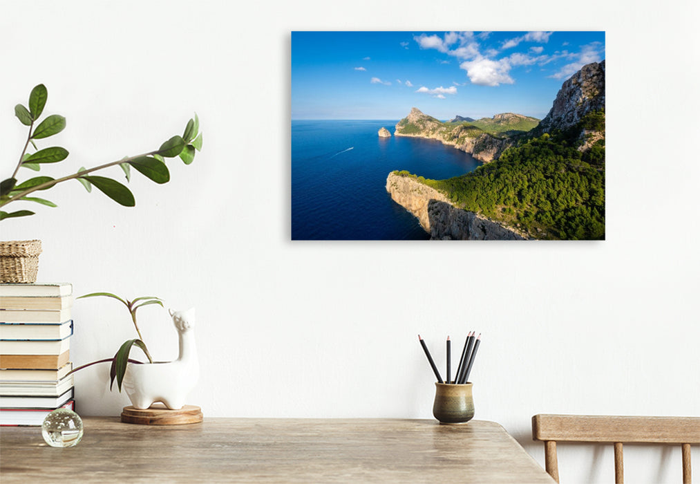 Premium Textil-Leinwand Felseninsel Es Colomer