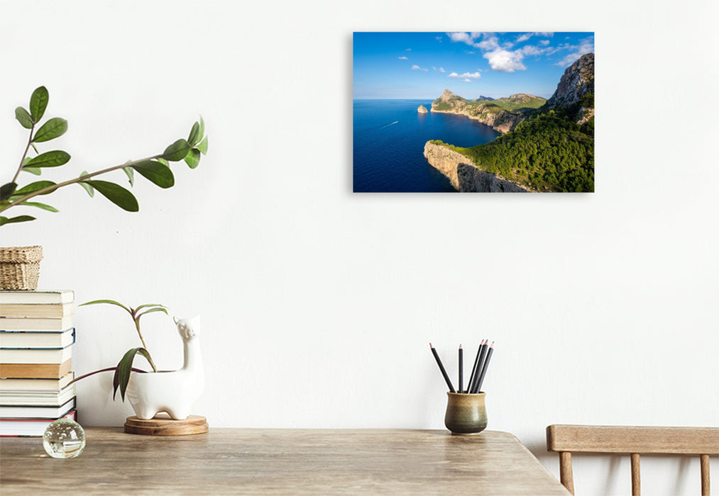Premium Textil-Leinwand Felseninsel Es Colomer