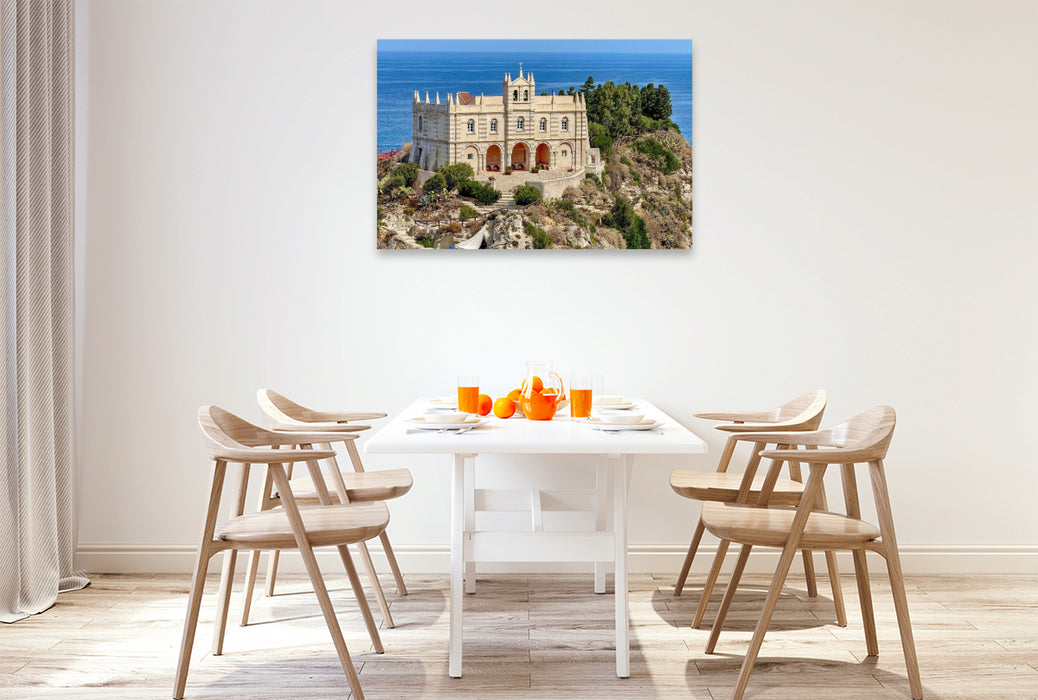 Premium Textil-Leinwand Tropea in Kalabrien