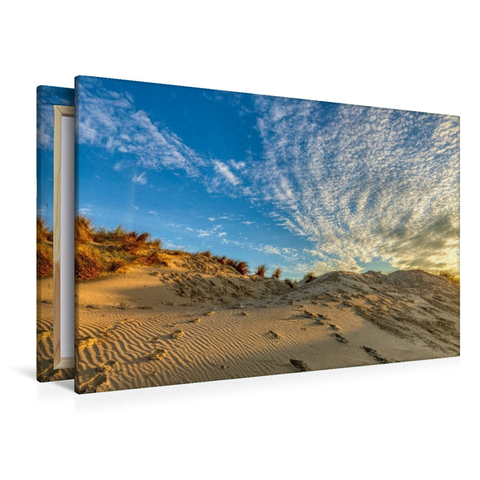 Premium Textil-Leinwand Nordseehimmel in Bewegung