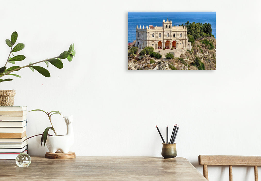 Premium Textil-Leinwand Tropea in Kalabrien