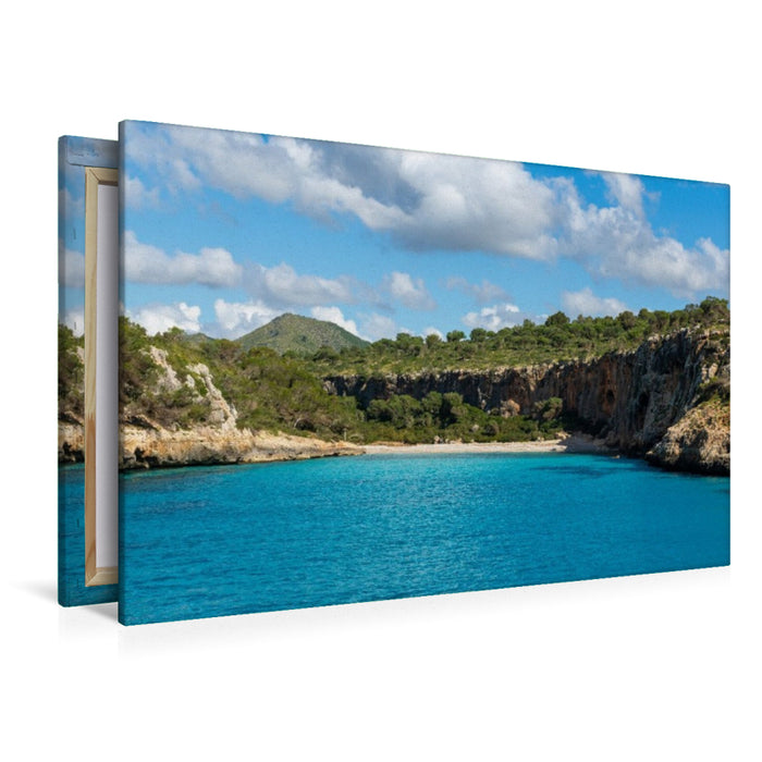 Premium Textil-Leinwand Cala Magraner Bucht