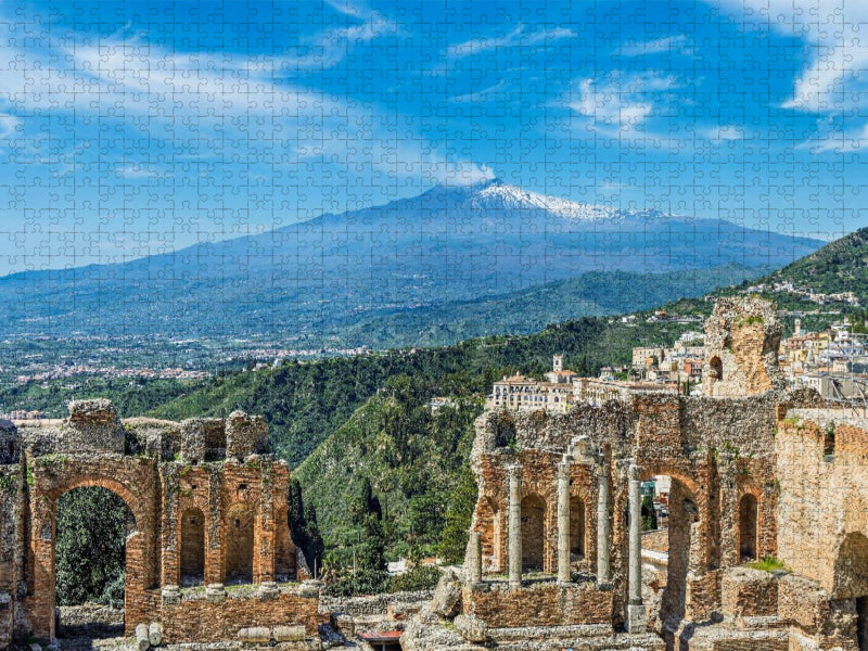 Taormina in Sizilien - CALVENDO Foto-Puzzle'