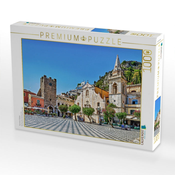 Taormina in Sizilien - CALVENDO Foto-Puzzle'