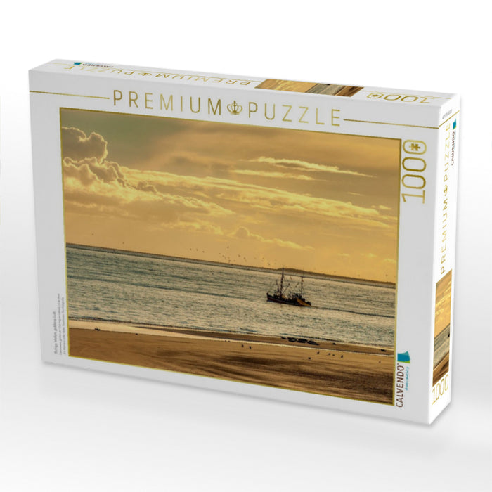 Ruhige Wellen, goldene Luft - CALVENDO Foto-Puzzle'