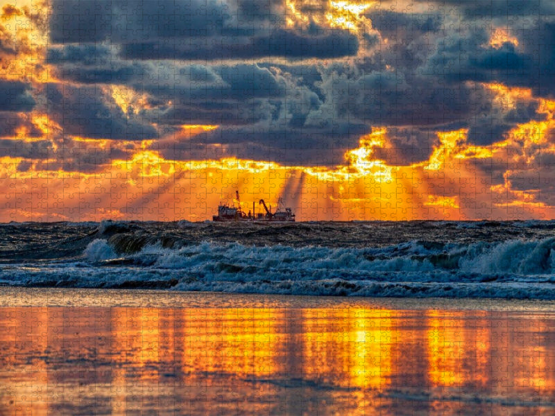 Himmel in Flammen - CALVENDO Foto-Puzzle'