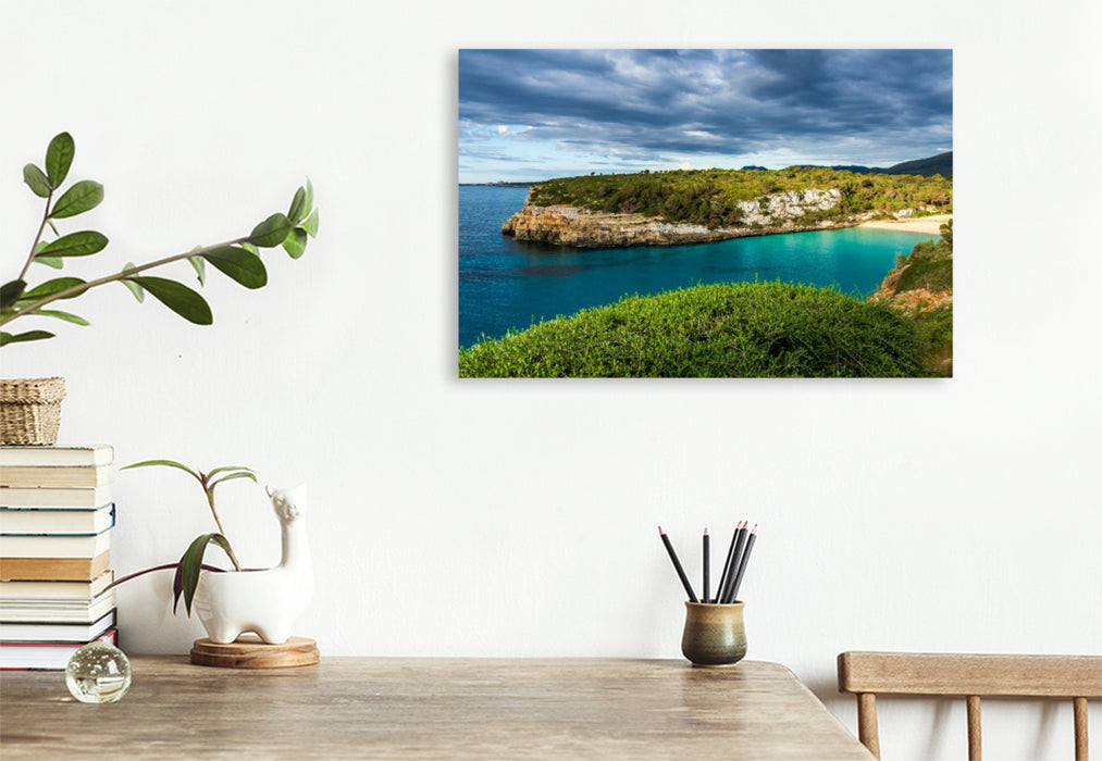 Premium Textil-Leinwand Cala Romantica Bucht Sommer