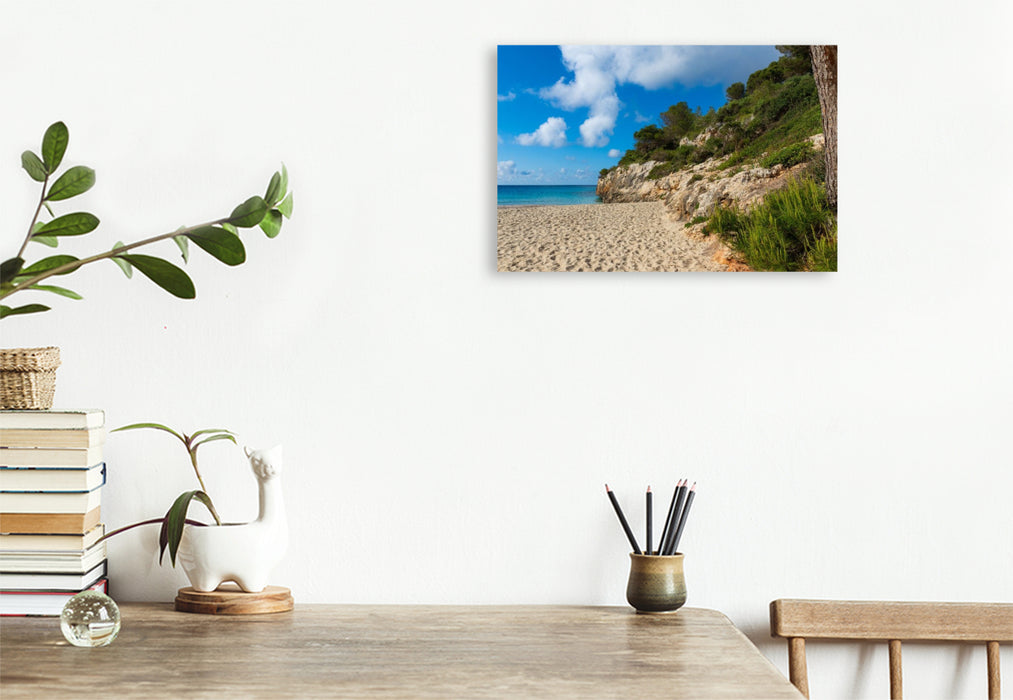 Premium Textil-Leinwand Cala Anguila Beach