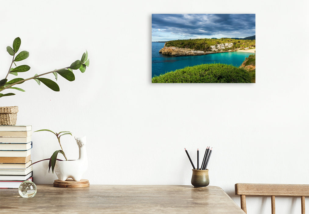 Premium Textil-Leinwand Cala Romantica Bucht Sommer