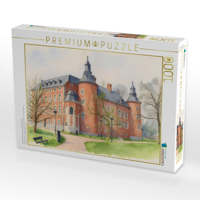 Castle of Monceau-sur-Sambre Charleroi - CALVENDO Foto-Puzzle'