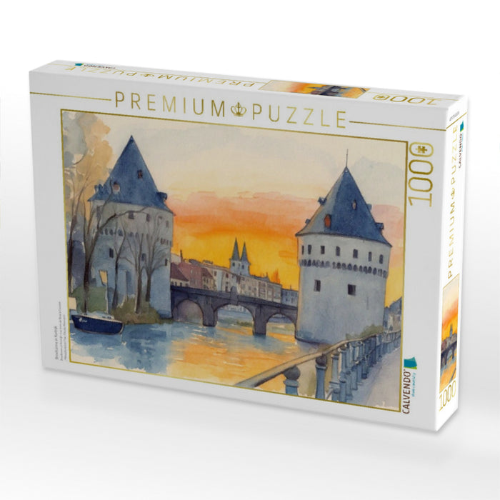 Broeltürme in Kortrijk - CALVENDO Foto-Puzzle'