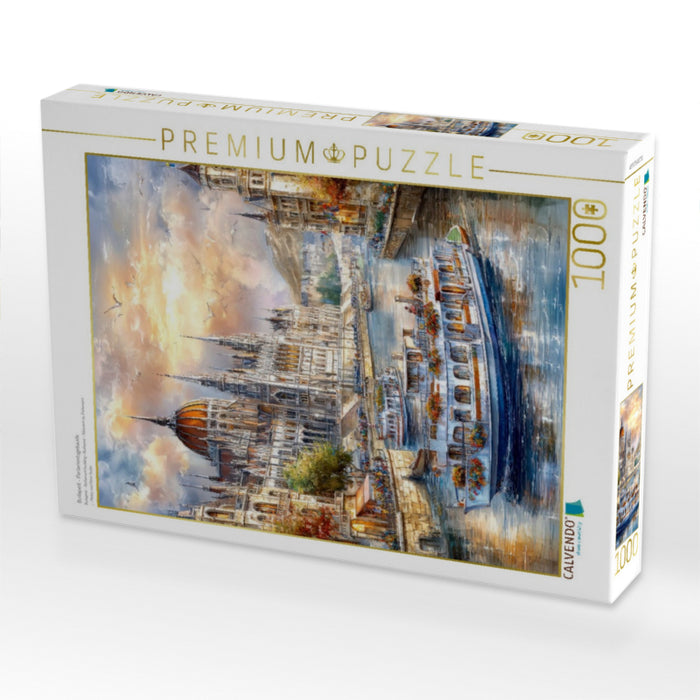 Budapest - Parlamentsgebäude - CALVENDO Foto-Puzzle'