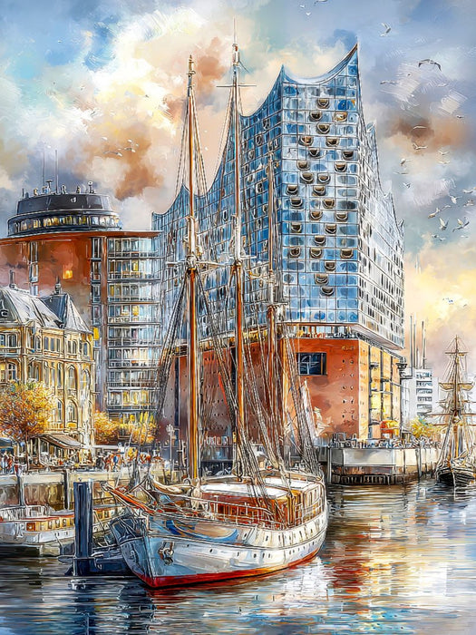 Hamburg - Elbphilharmonie - CALVENDO Foto-Puzzle'