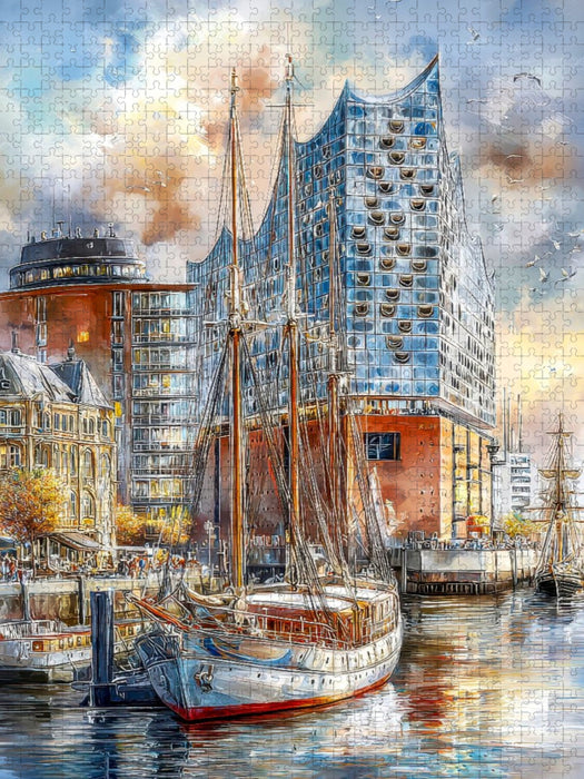 Hamburg - Elbphilharmonie - CALVENDO Foto-Puzzle'