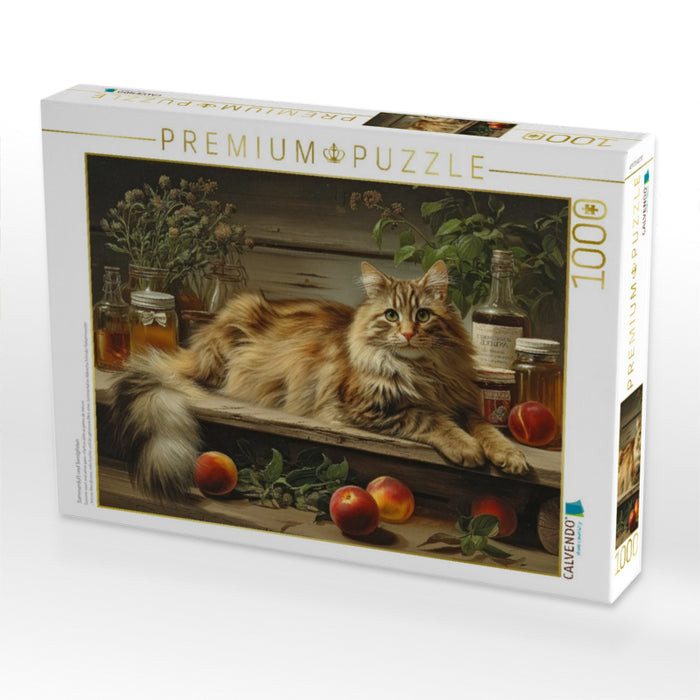 Sommerduft und Samtpfoten - CALVENDO Foto-Puzzle'