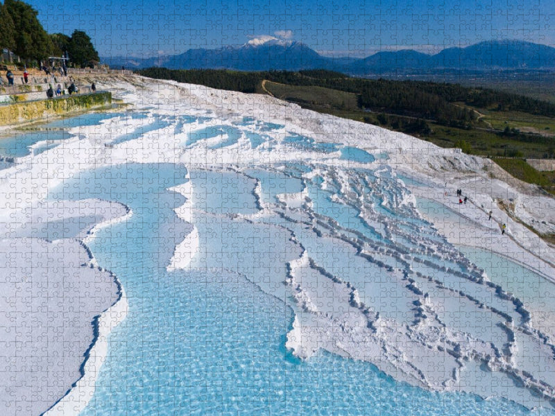 Kalksinterterrassen Pamukkale - CALVENDO Foto-Puzzle'