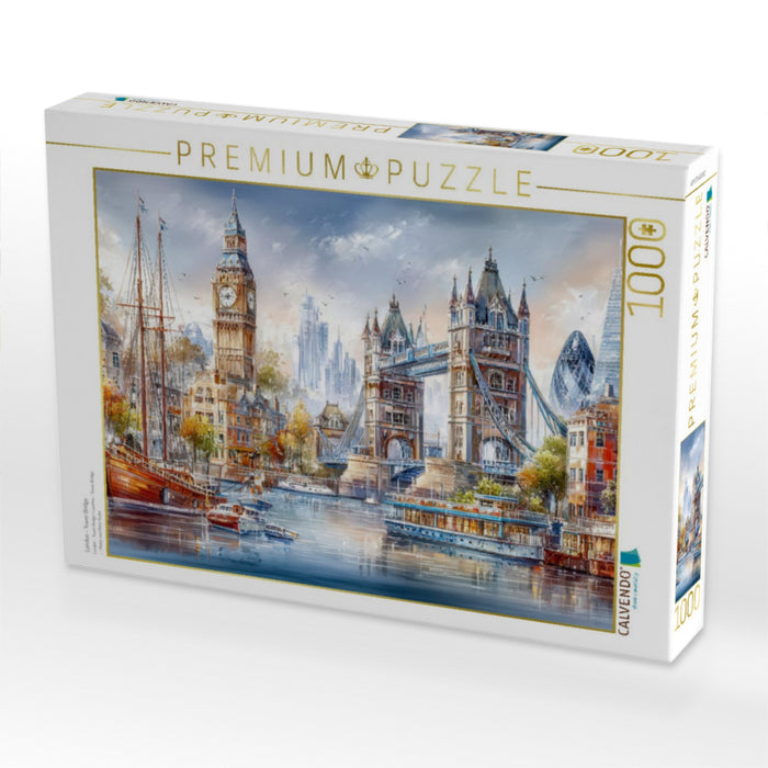 London - Tower Bridge - CALVENDO Foto-Puzzle'