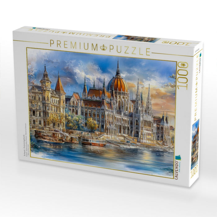 Budapest - Parlamentsgebäude - CALVENDO Foto-Puzzle'