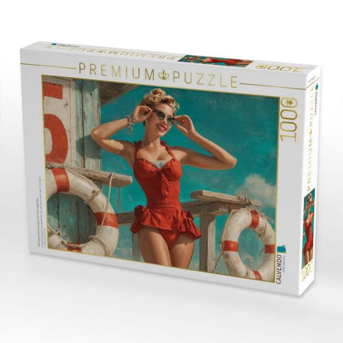 Rettungsschwimmer gesucht? Juni regelt das - CALVENDO Foto-Puzzle'