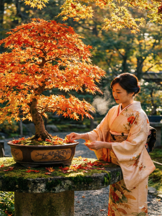 Bonsai: Japanischer Ahorn (Acer palmatum) - CALVENDO Foto-Puzzle'