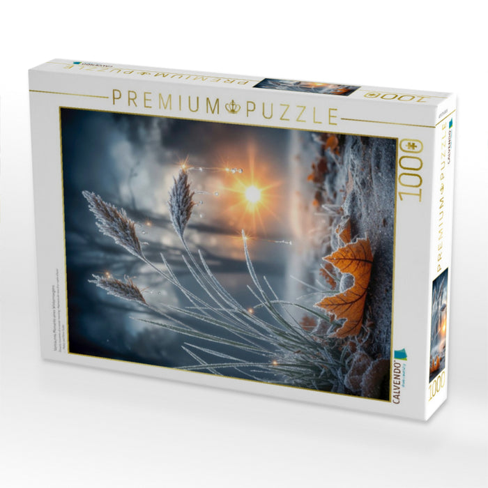 Verträumte Momente eines Wintermorgens - CALVENDO Foto-Puzzle'