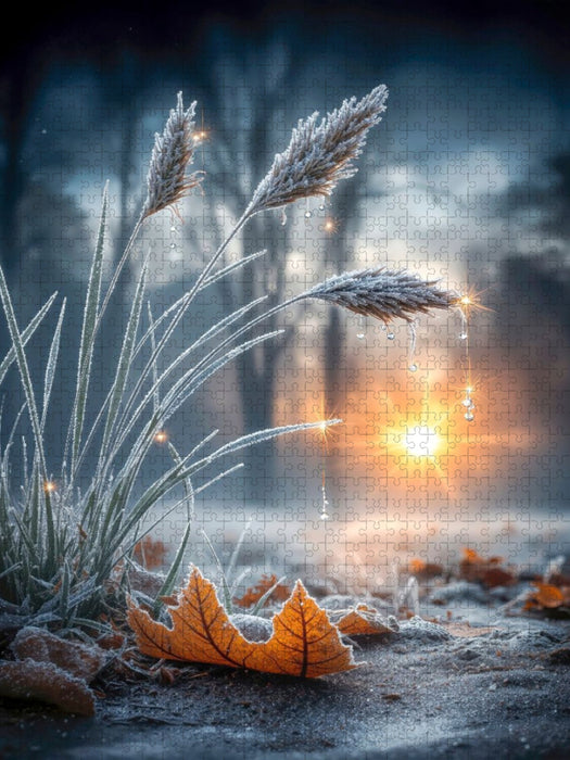 Verträumte Momente eines Wintermorgens - CALVENDO Foto-Puzzle'