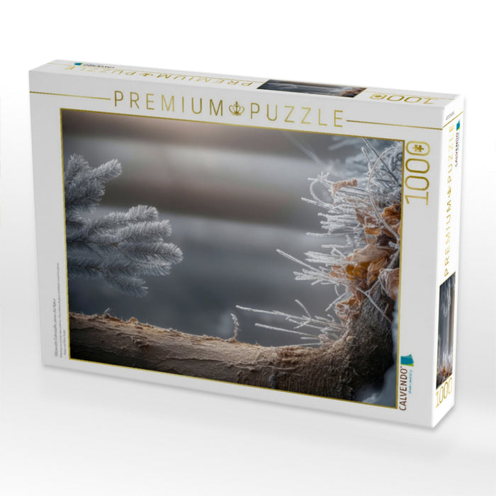 Glitzernde Eiskristalle zieren die Natur - CALVENDO Foto-Puzzle'