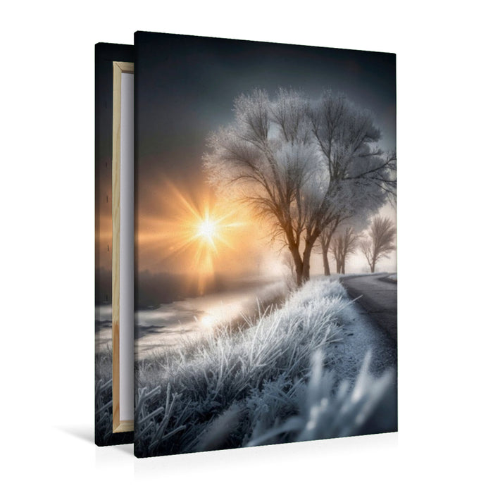 Premium Textil-Leinwand Malerische Morgenstimmung