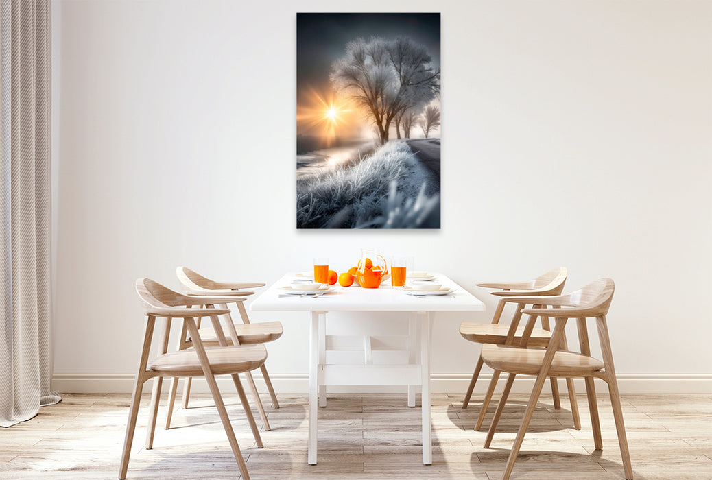 Premium Textil-Leinwand Malerische Morgenstimmung