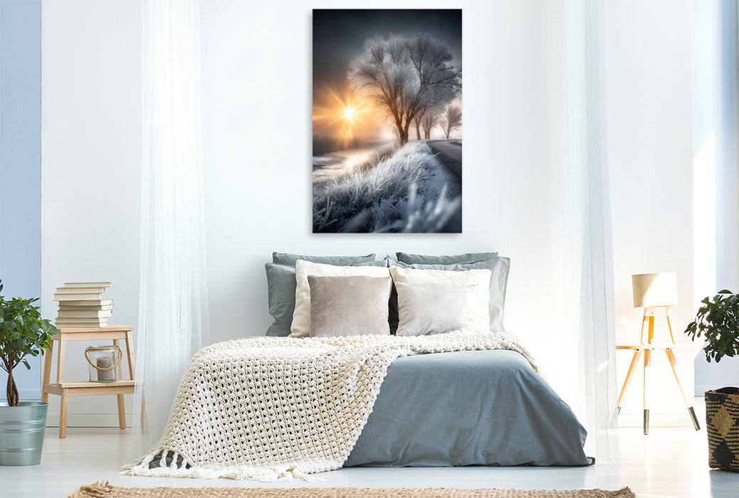 Premium Textil-Leinwand Malerische Morgenstimmung