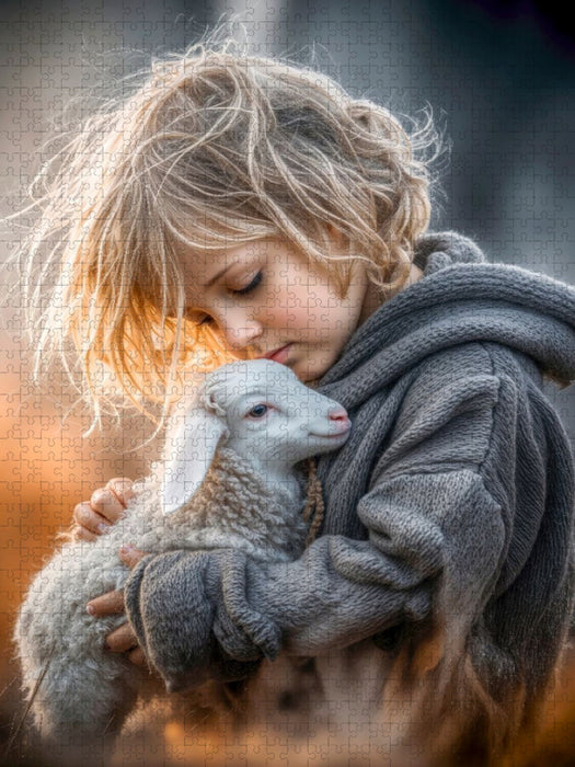 Liebe zeigen und Liebe geben - Gibt es etwas Schöneres - CALVENDO Foto-Puzzle'