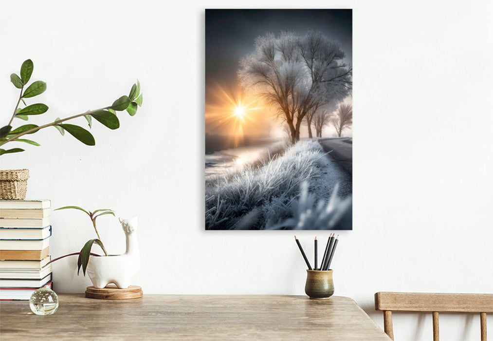 Premium Textil-Leinwand Malerische Morgenstimmung