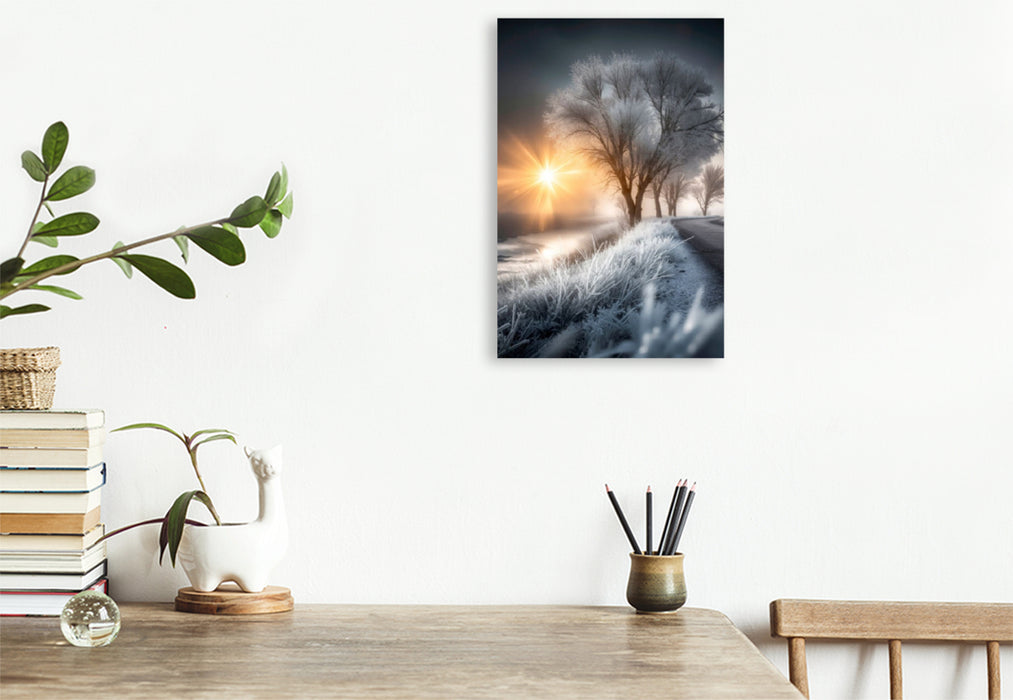 Premium Textil-Leinwand Malerische Morgenstimmung