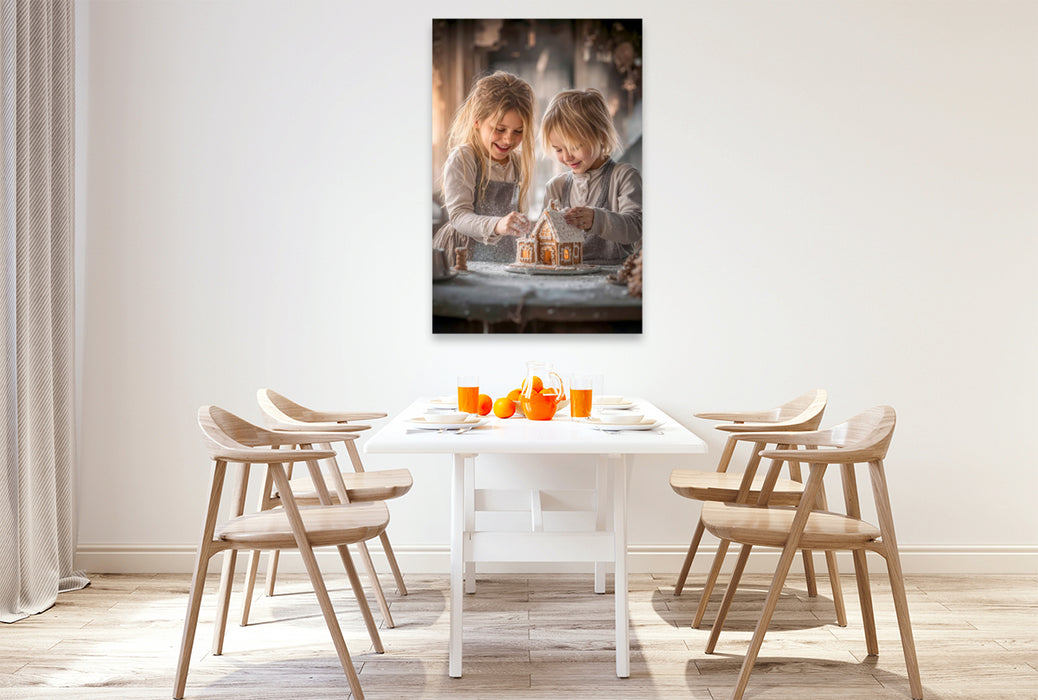 Premium Textil-Leinwand Endlich ist wieder Adventszeit