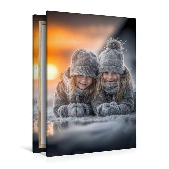 Premium Textil-Leinwand Das Leben ist schön