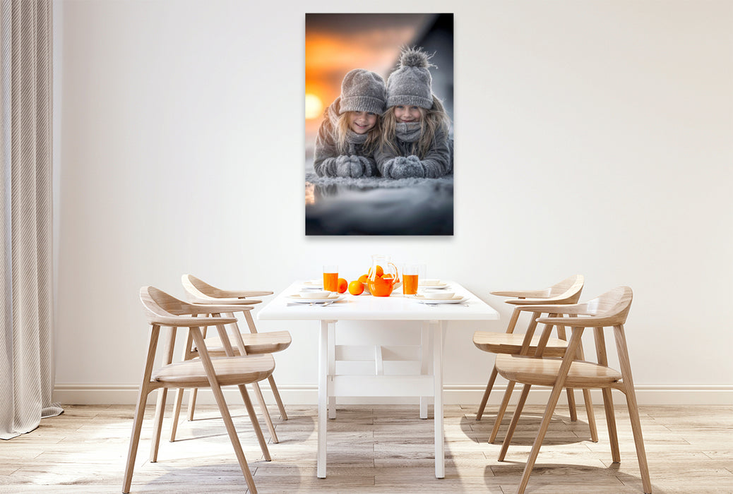 Premium Textil-Leinwand Das Leben ist schön