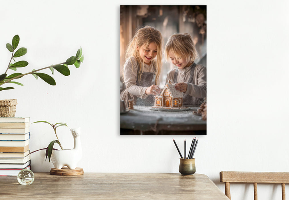 Premium Textil-Leinwand Endlich ist wieder Adventszeit