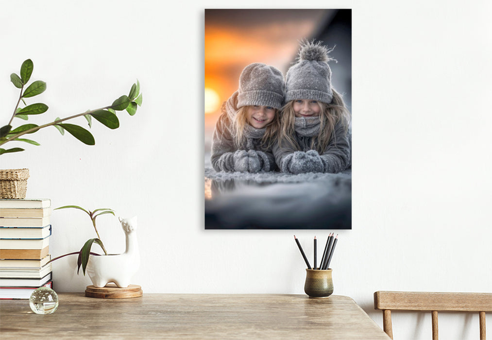 Premium Textil-Leinwand Das Leben ist schön