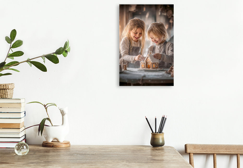 Premium Textil-Leinwand Endlich ist wieder Adventszeit