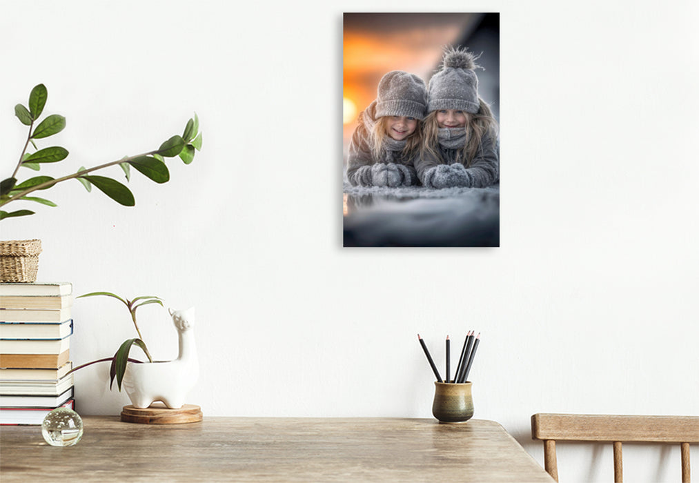 Premium Textil-Leinwand Das Leben ist schön