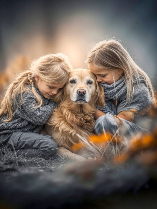 Vertraut und glücklich miteinander - den Moment genießen - CALVENDO Foto-Puzzle'