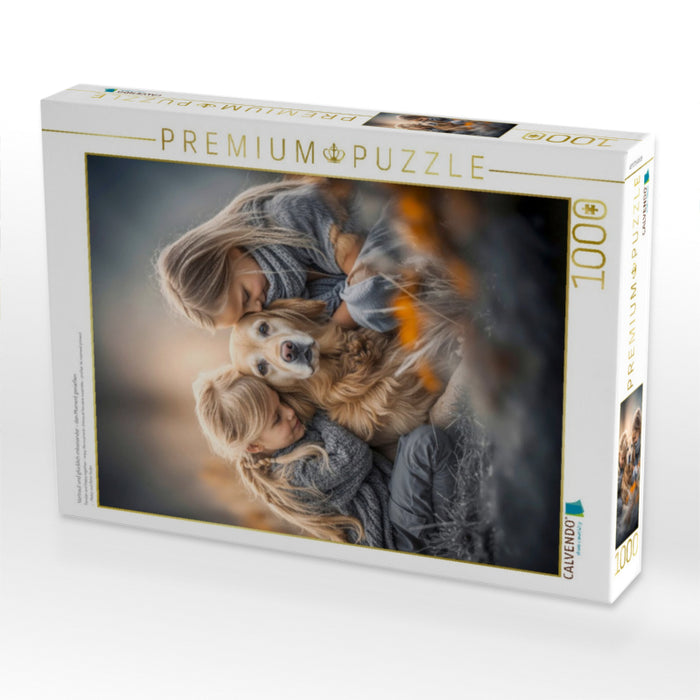 Vertraut und glücklich miteinander - den Moment genießen - CALVENDO Foto-Puzzle'